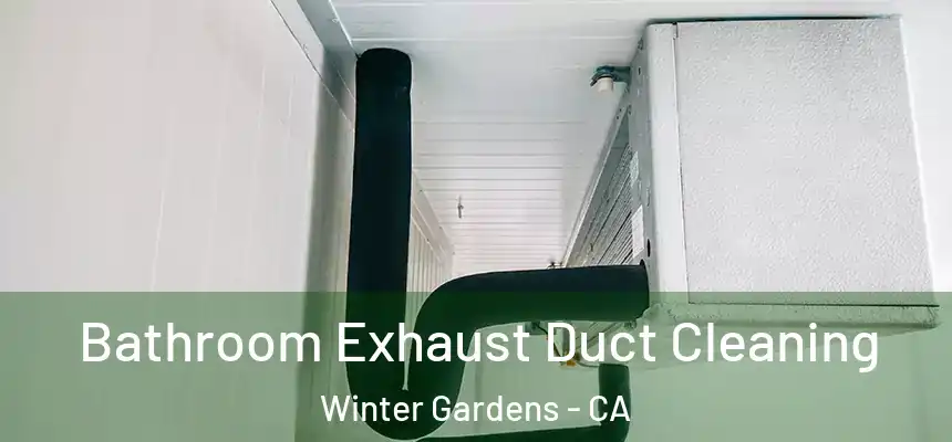  Bathroom Exhaust Duct Cleaning Winter Gardens - CA